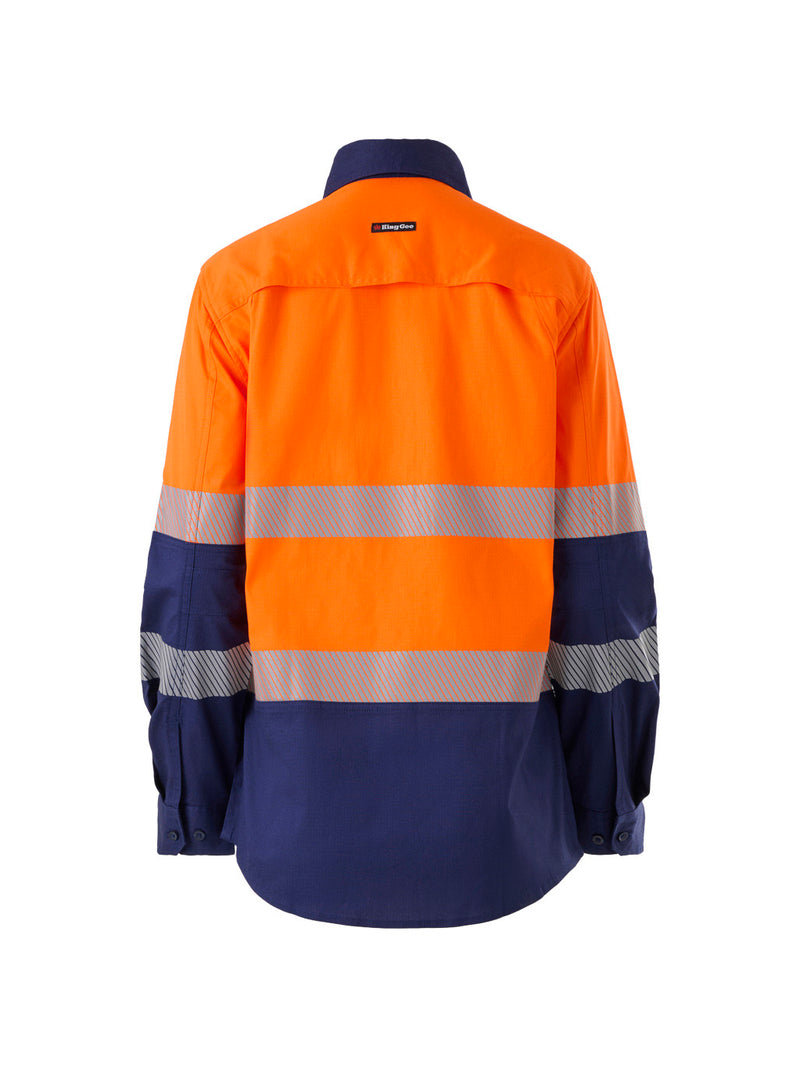 King Gee K44243 Workcool Spliced Stretch Taped Long Sleeve Shirt Ladies – product photo
