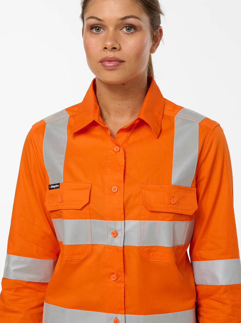 King Gee K44245 Originals Vented Vic Rail Shirt Ladies – product photo