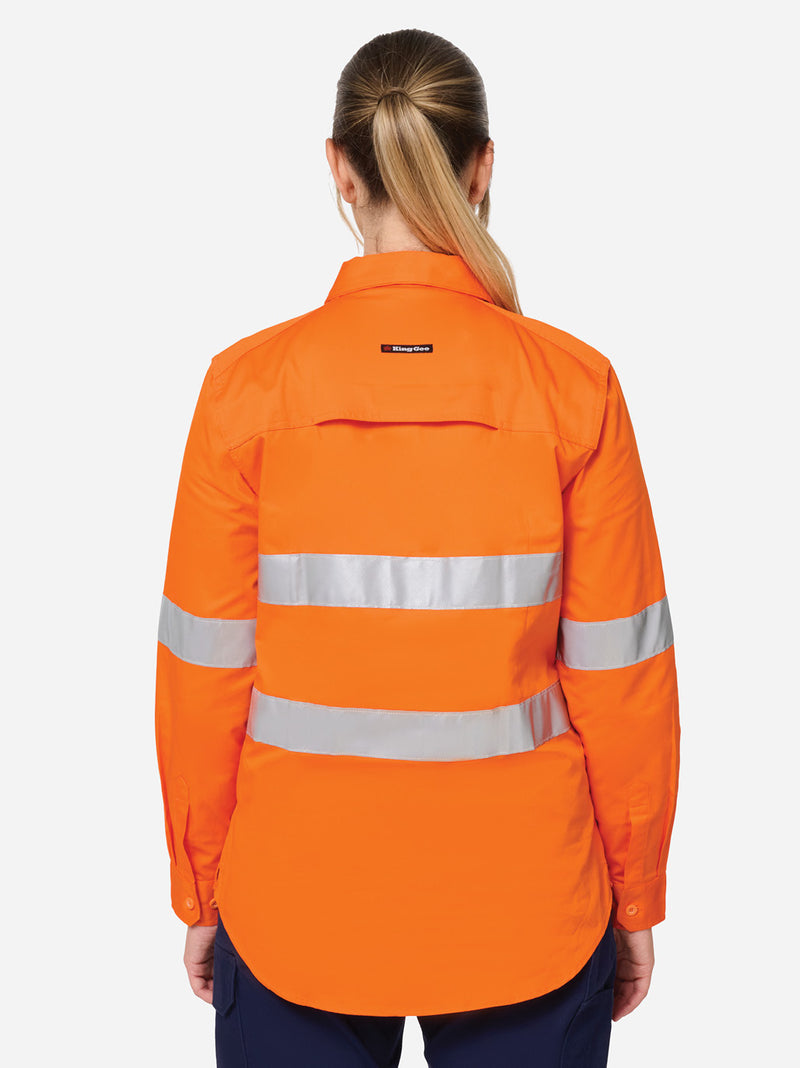King Gee K44249 Originals Vented Drill Shirt Ladies – product photo