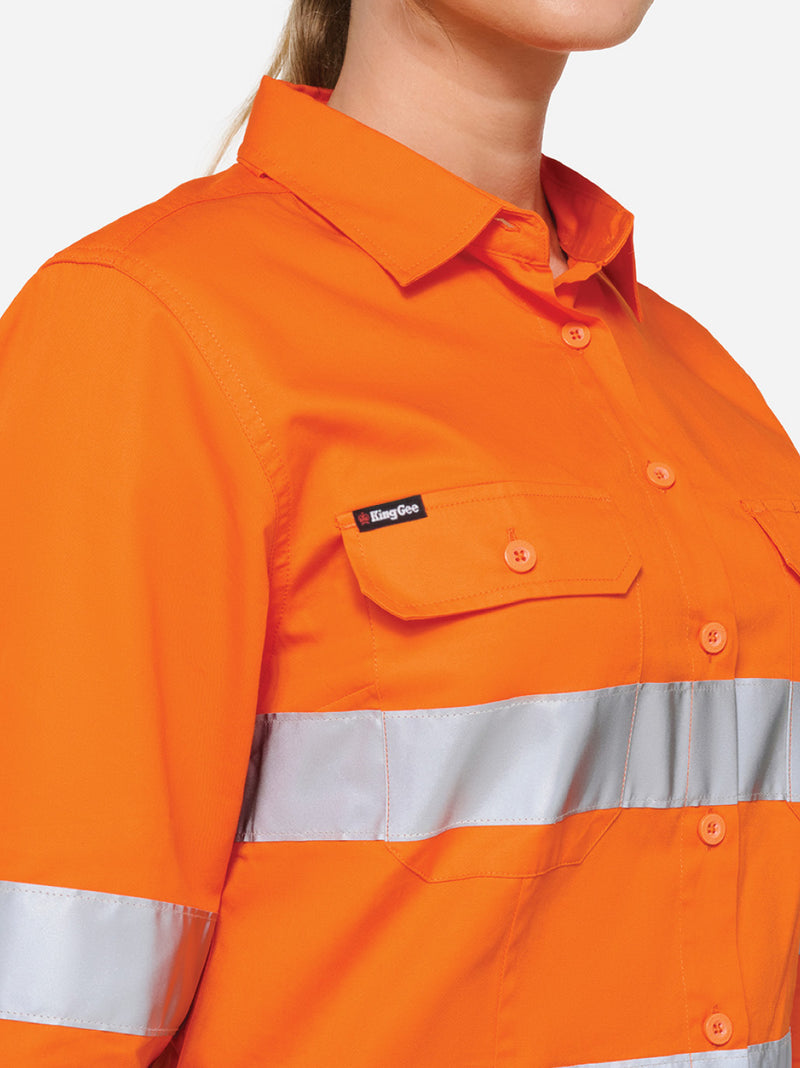 King Gee K44249 Originals Vented Drill Shirt Ladies – product photo