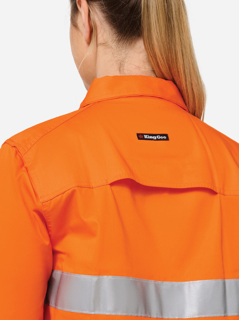 King Gee K44249 Originals Vented Drill Shirt Ladies – product photo