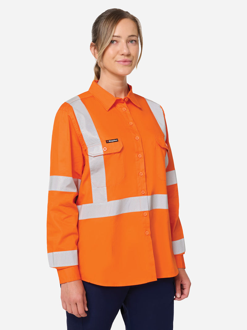 King Gee K44254 Originals Vented NSW Rail Shirt Ladies – product photo