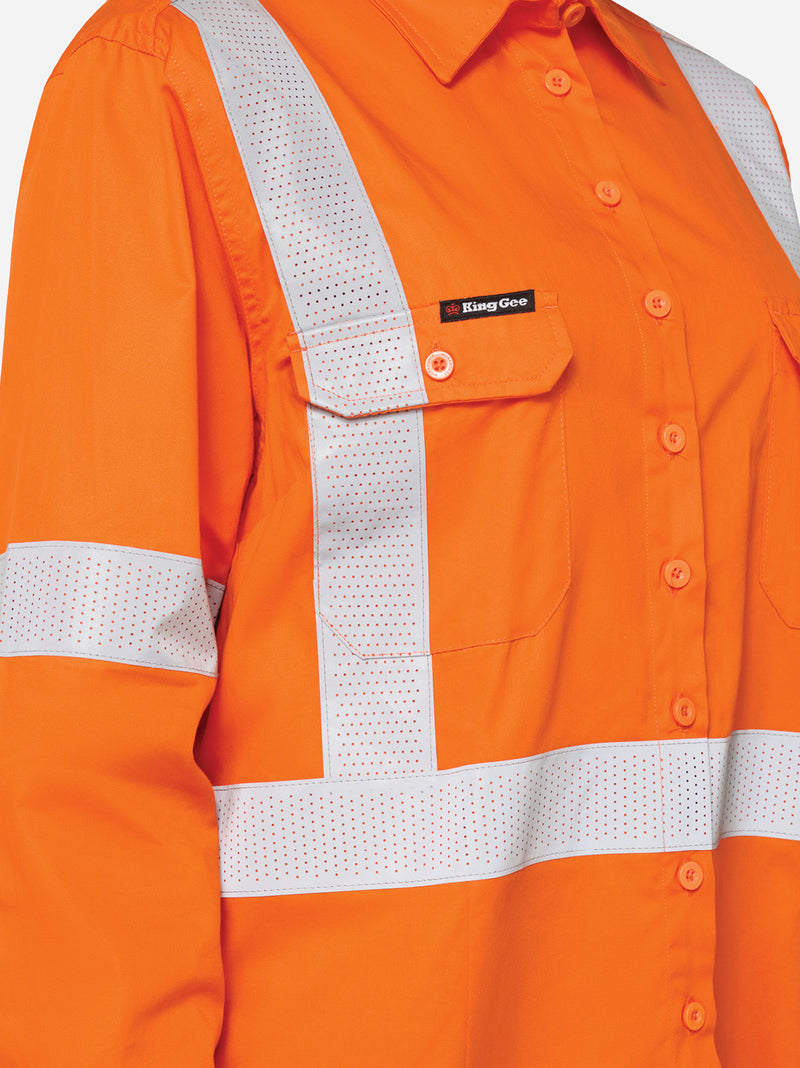King Gee K44254 Originals Vented NSW Rail Shirt Ladies – product photo