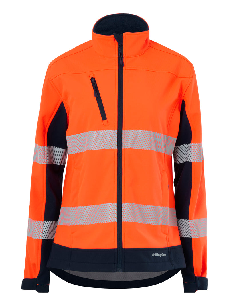 King Gee K45000 Originals Softshell Segmented Tape Jacket Ladies – product photo