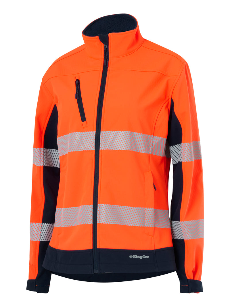 King Gee K45000 Originals Softshell Segmented Tape Jacket Ladies – product photo