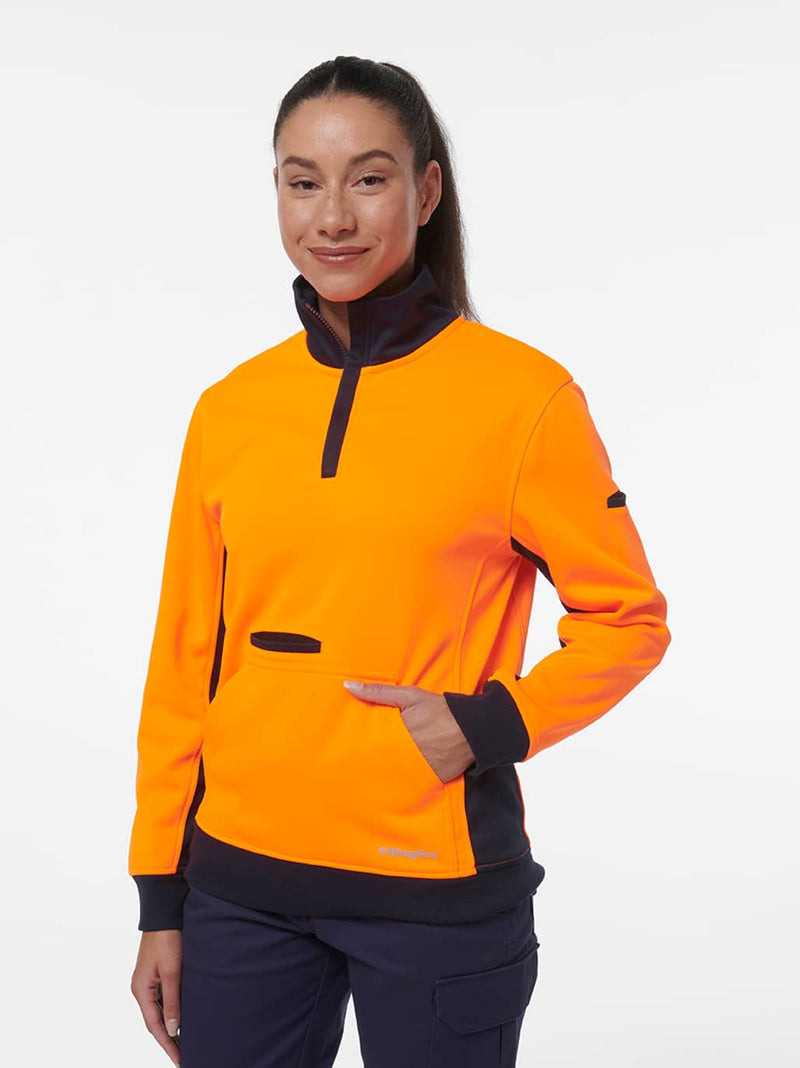 King Gee K45008 Spliced 1/4 Zip Fleece Ladies – product photo