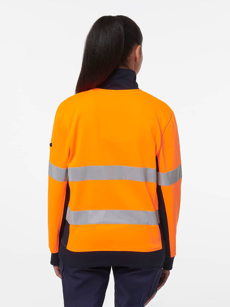 King Gee K45009 Reflective Spliced 1/4 Zip Fleece Ladies – product photo