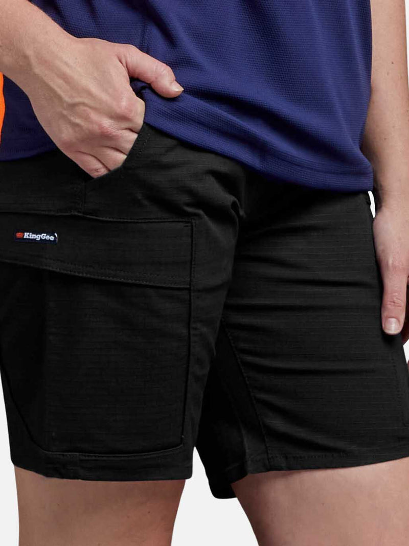 King Gee K47008 Workcool Pro Stretch Shorts Ladies – product photo