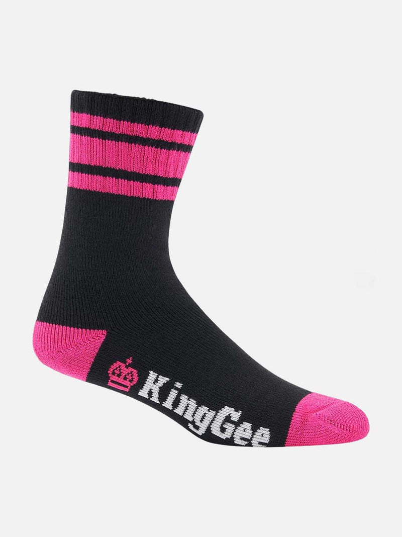 King Gee K49015 Bamboo Crew Work Socks - 3 Pack Ladies – product photo