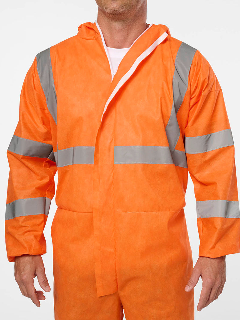 King Gee K51012 Originals Hi Vis Taped Disposable Coverall Mens – product photo