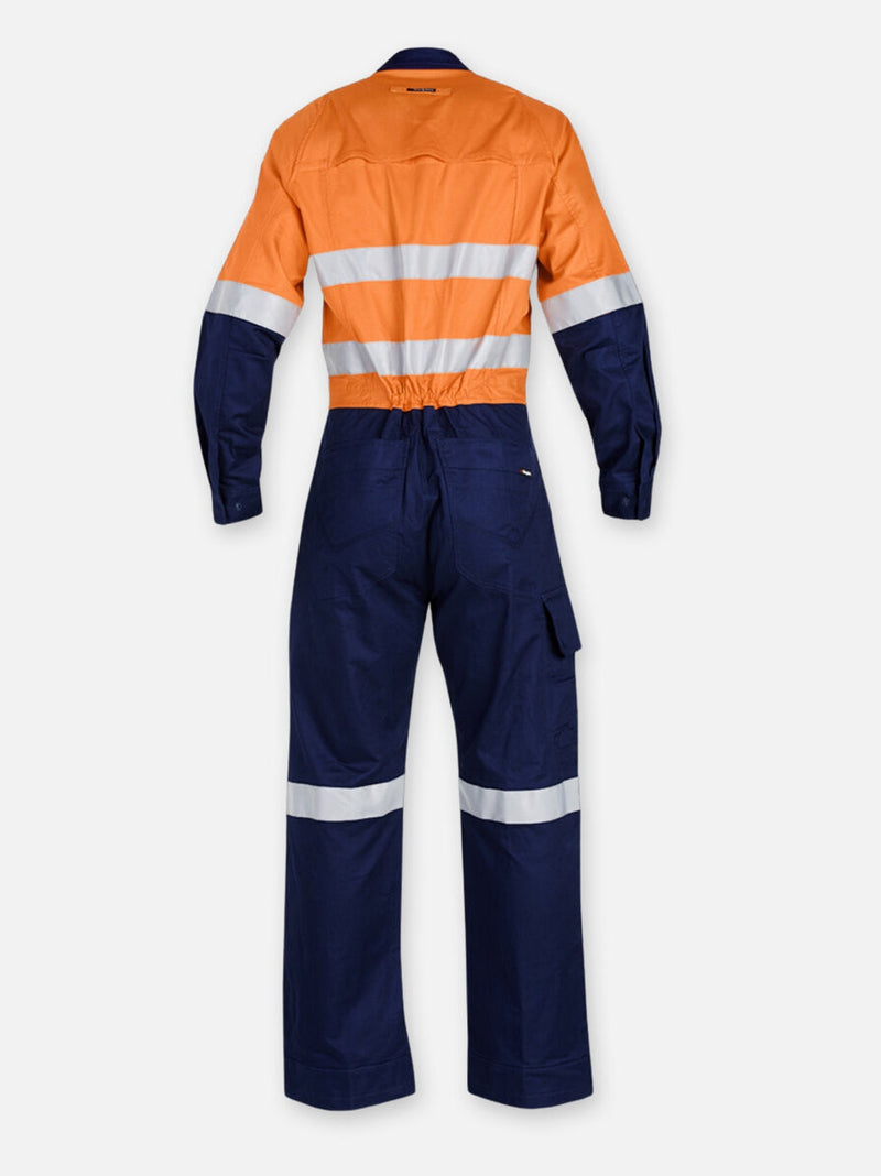 King Gee K51540 Workcool 2 Hi-Vis Reflective Two Tone Work Coveralls Mens – product photo