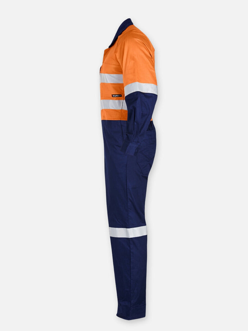 King Gee K51540 Workcool 2 Hi-Vis Reflective Two Tone Work Coveralls Mens – product photo