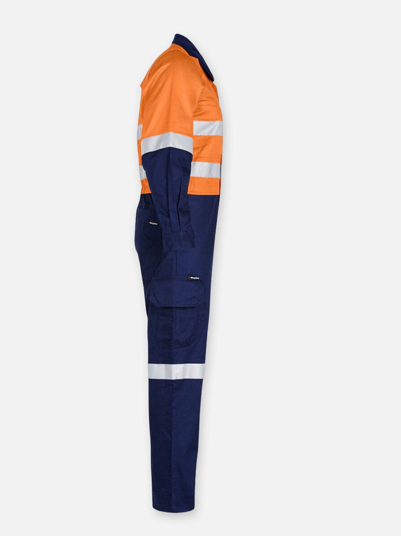 King Gee K51540 Workcool 2 Hi-Vis Reflective Two Tone Work Coveralls Mens – product photo