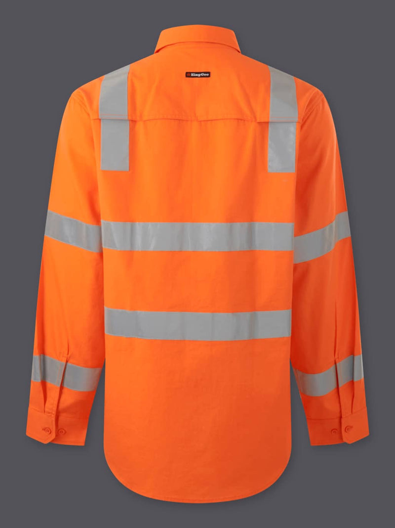 King Gee K54014 Workcool Vented Vic Rail Shirt Mens – product photo