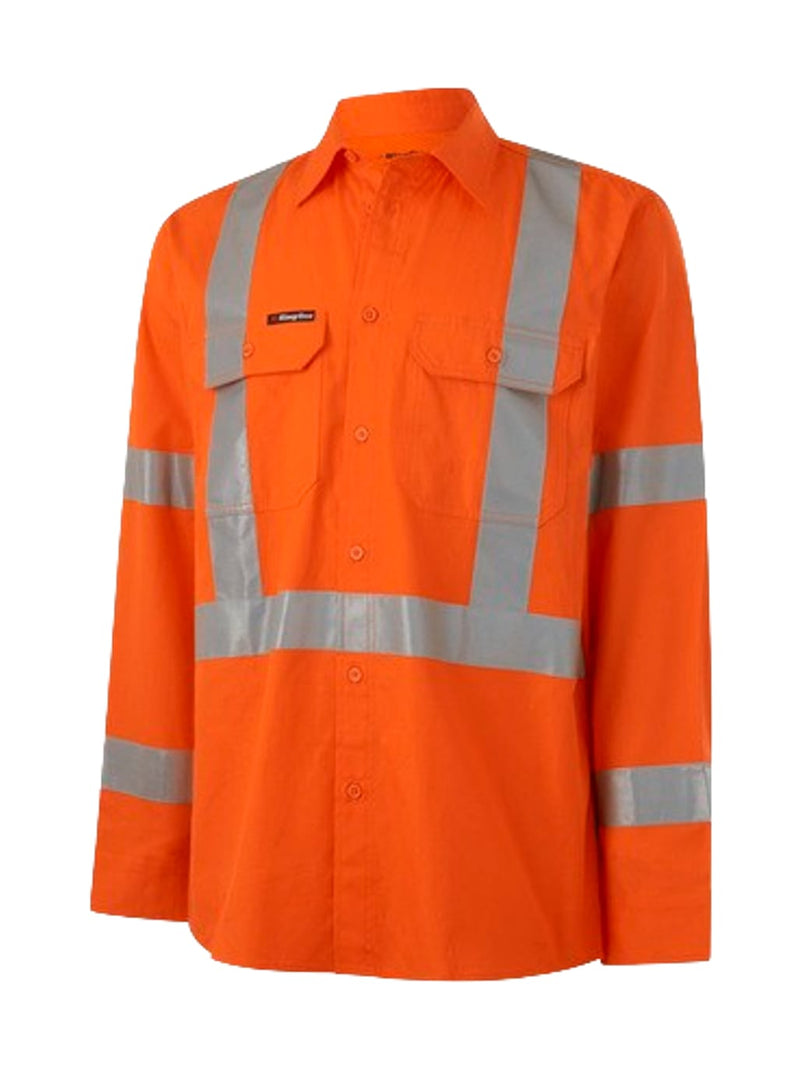 King Gee K54016 Workcool Vented NSW Rail Shirt Mens – product photo