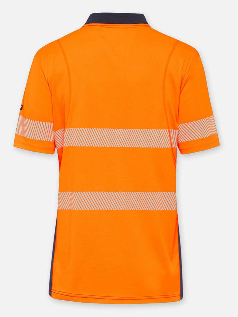 King Gee K54215 Workcool Hyperfreeze Hi-Vis Reflective Short Sleeve Polo Mens – product photo