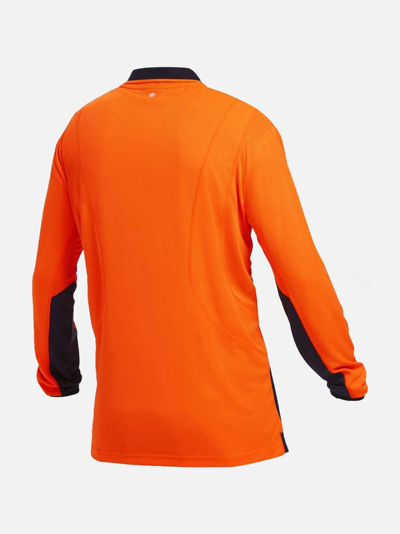 King Gee K54840 Workcool Hyperfreeze Hi-Vis Lightweight Long Sleeve Polo Mens – product photo