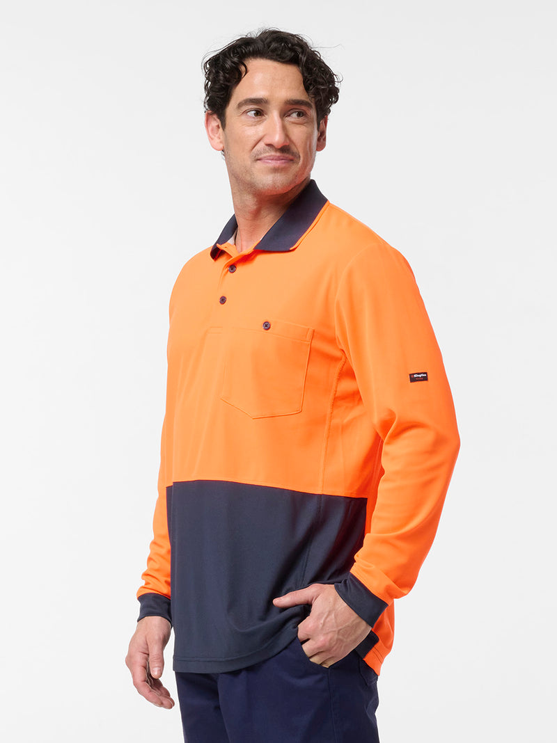 King Gee K54931 Originals Hi-Vis Spliced Polo Mens – product photo