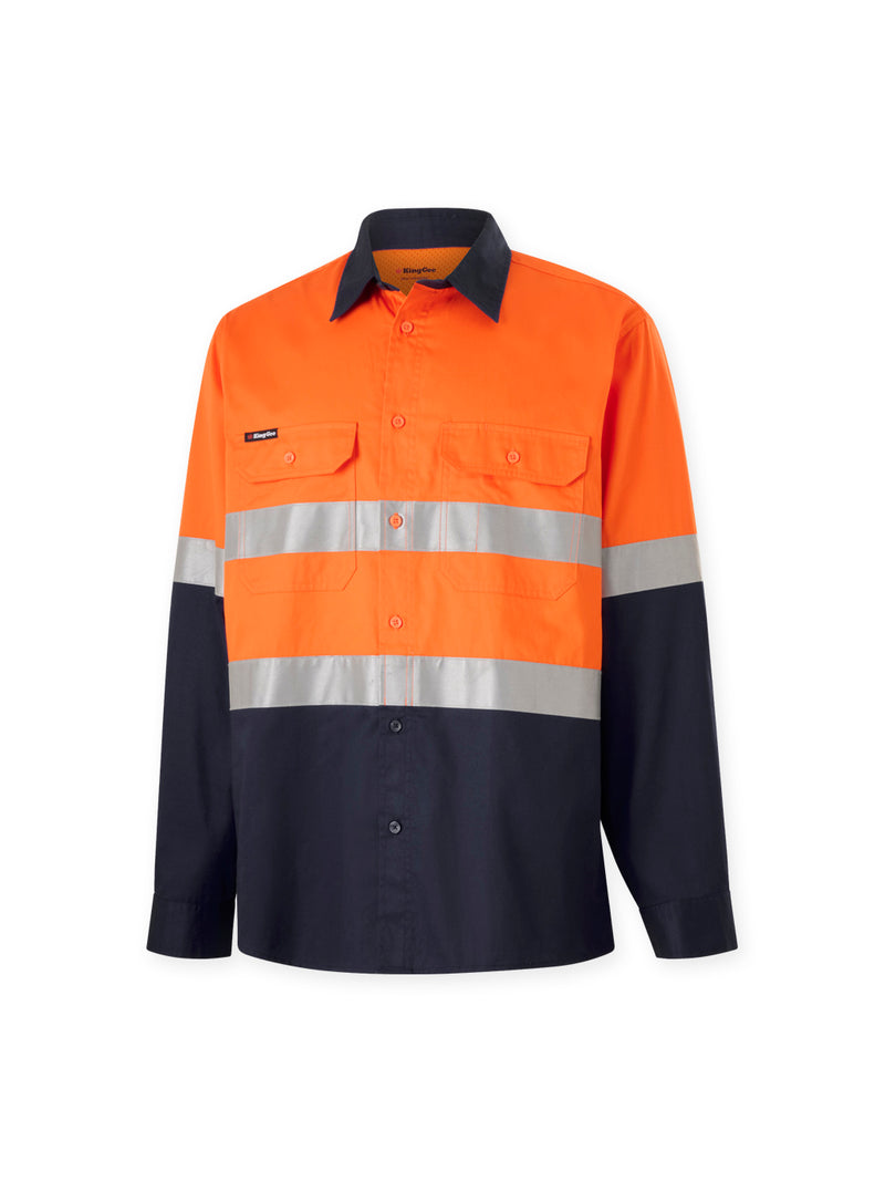 King Gee K54935 Originals Vented Spliced Drill Shirt Mens – product photo