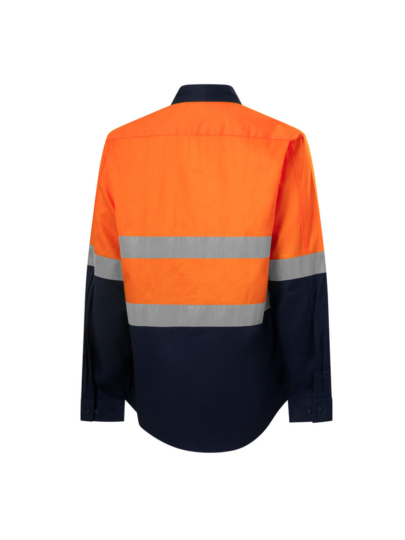 King Gee K54936 Originals Reflective Spliced Drill Shirt Mens – product photo