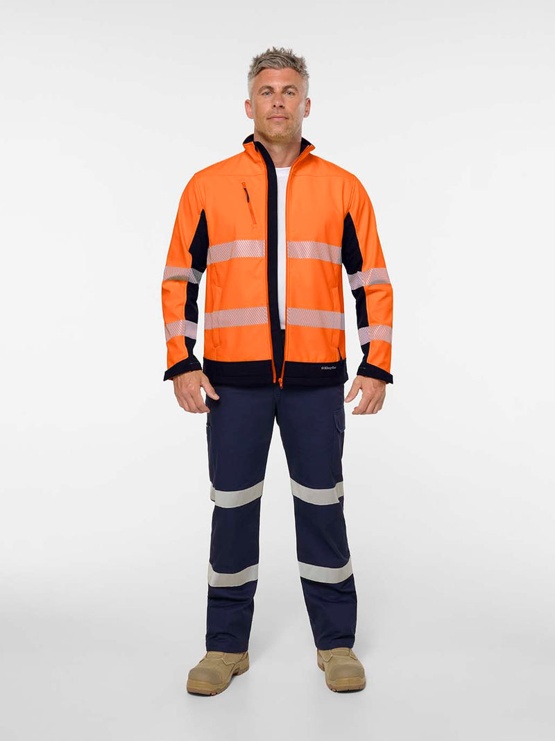 King Gee K55009 Originals Softshell Segmented Tape Jacket Mens – product photo