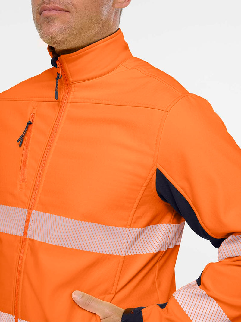 King Gee K55009 Originals Softshell Segmented Tape Jacket Mens – product photo