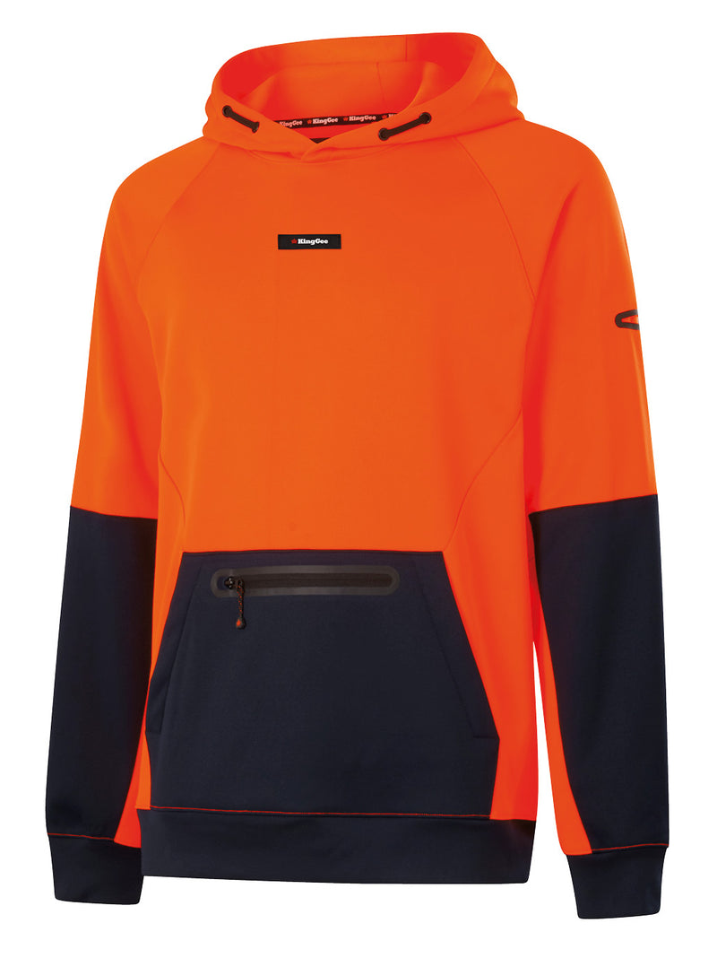 King Gee K55012 Originals Hi Vis Water Repellent Hoodie Mens – product photo