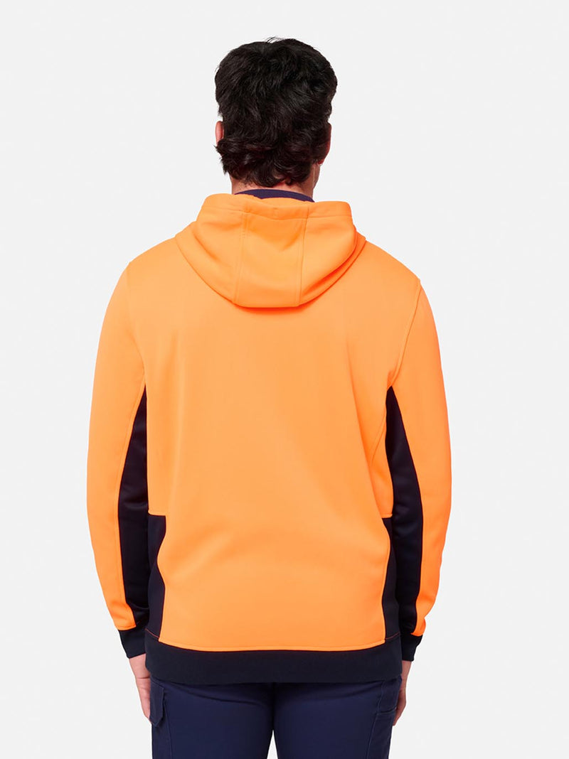 King Gee K55019 Original Hi Vis Full Zip Fleece Hoodie Mens – product photo