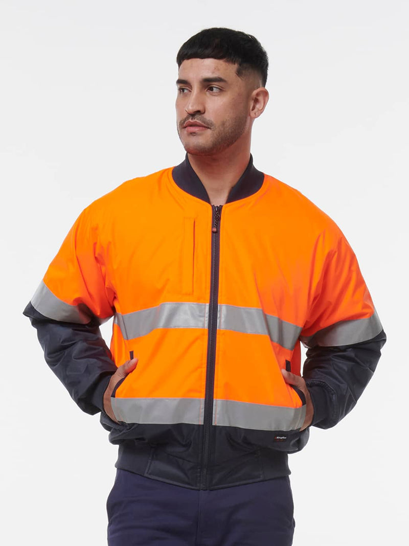 King Gee K55032 Reflective Bomber Jacket Mens – product photo