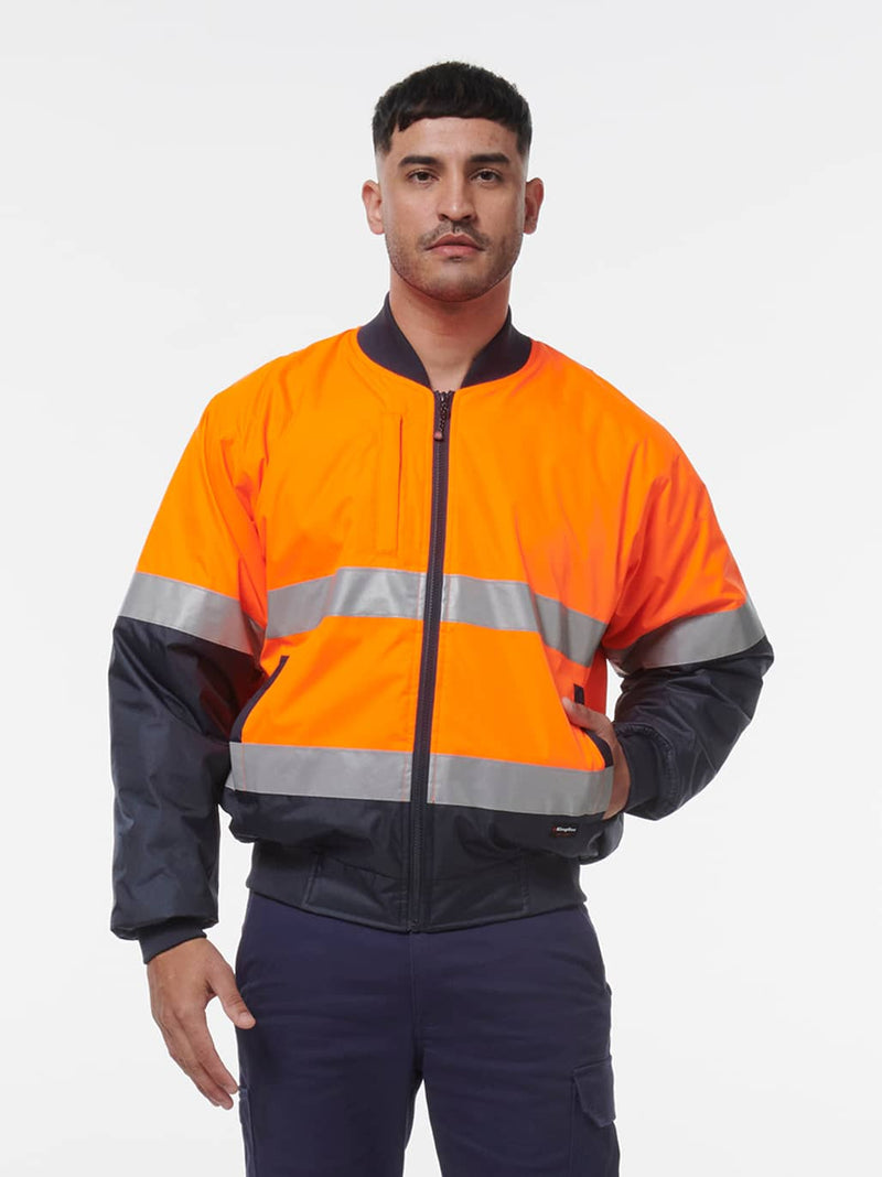 King Gee K55032 Reflective Bomber Jacket Mens – product photo