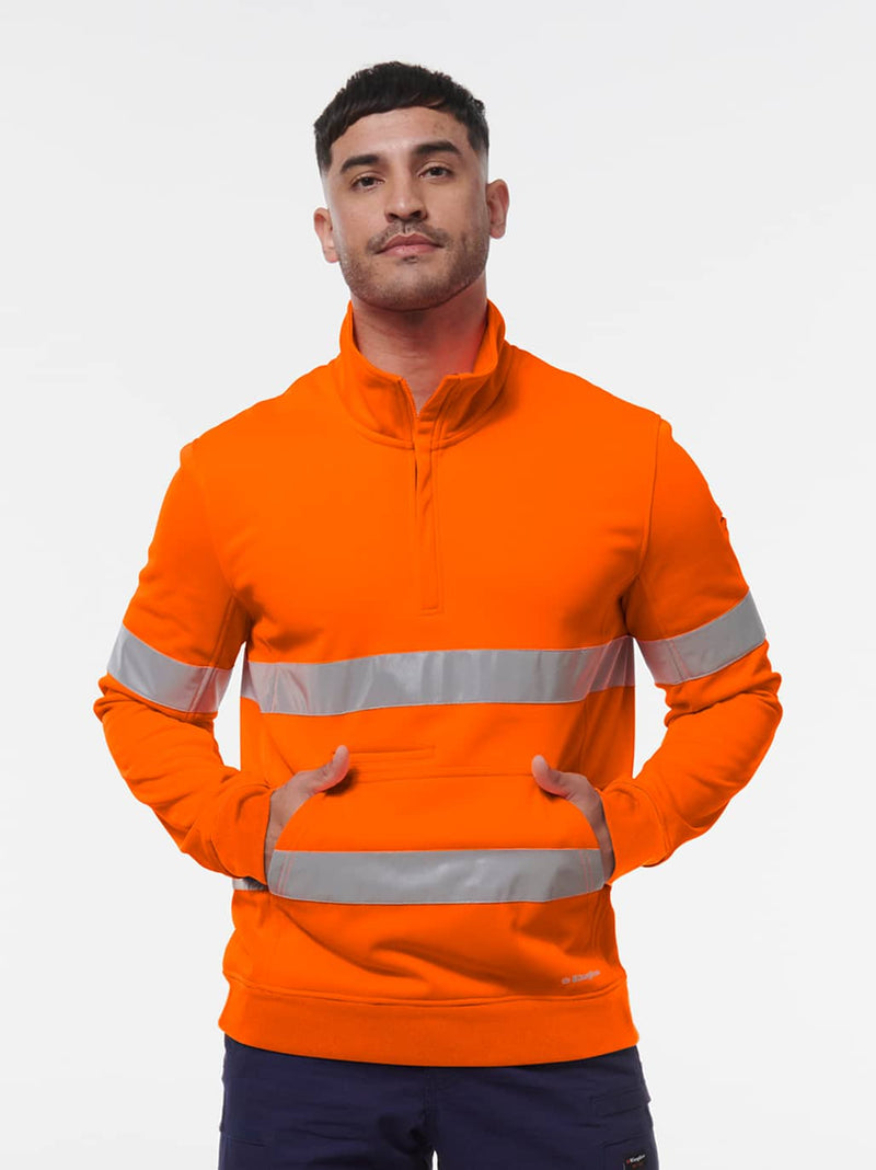 King Gee K55048 Reflective 1/4 Zip Fleece Mens – product photo