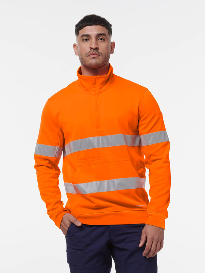 King Gee K55048 Reflective 1/4 Zip Fleece Mens – product photo