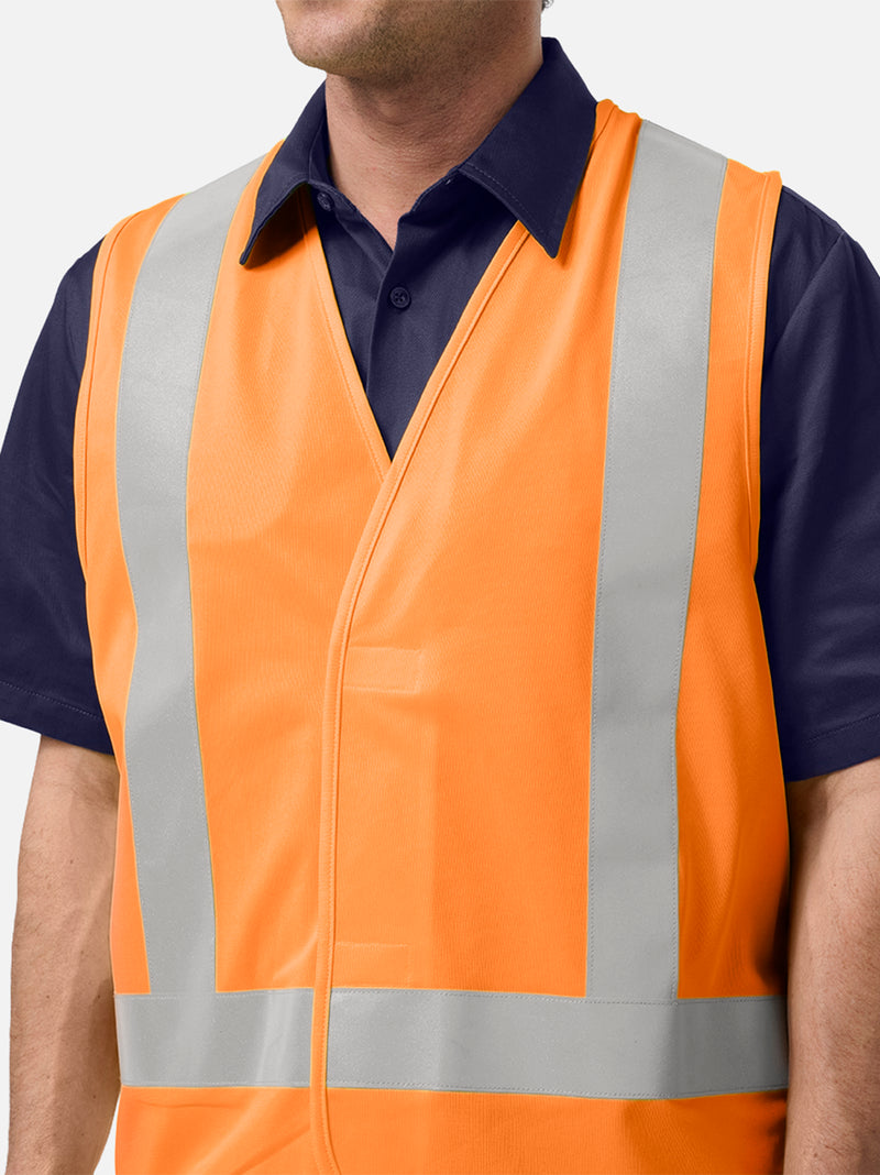 King Gee K57003 Originals Hi-Vis Safety X Back Vest Mens – product photo