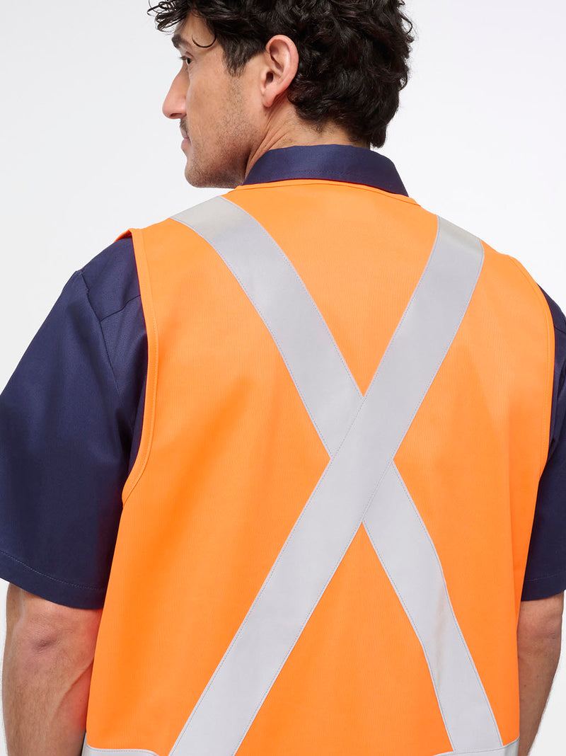 King Gee K57006 Originals Hi Vis X Back Vest Mens – product photo
