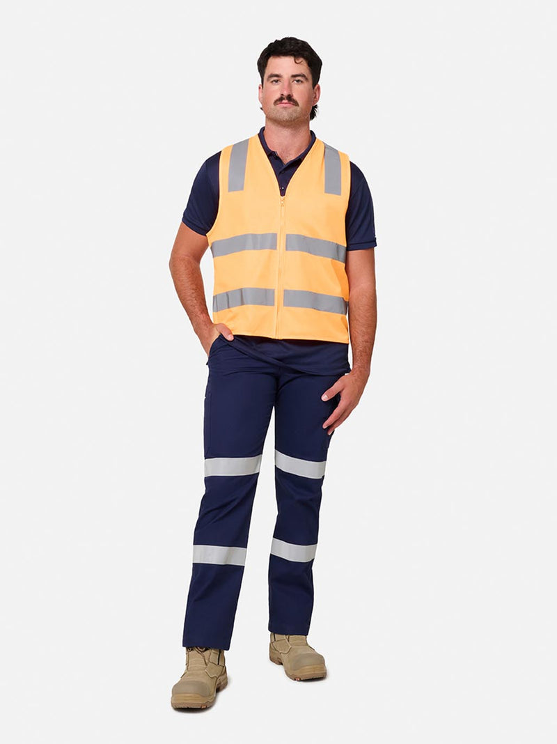 King Gee K57008 Originals VIC Rail Hi-Vis Safety Vest Mens – product photo