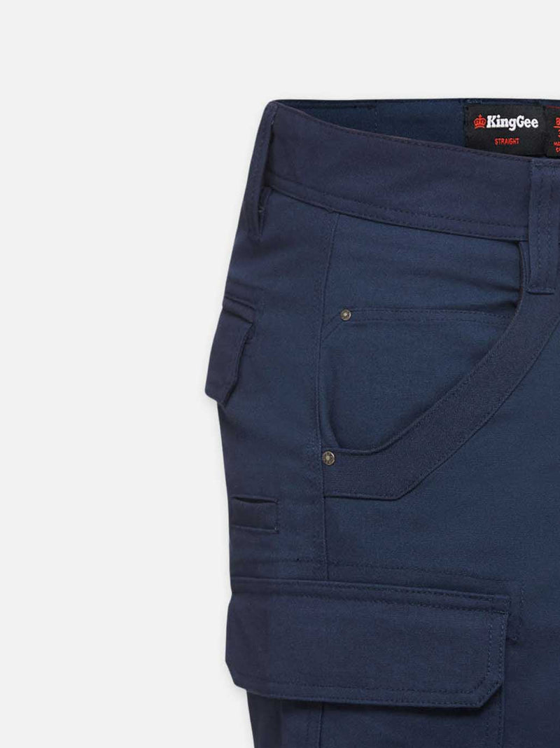 King Gee K69870 Tradies Stretch Cargo Short Mens – product photo