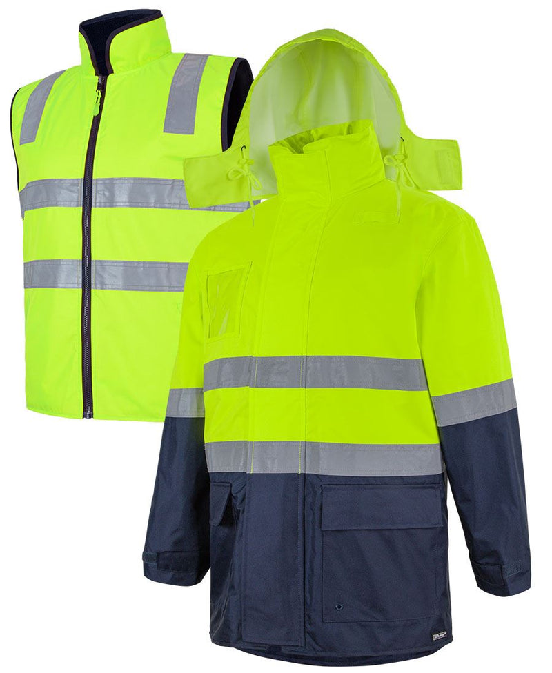 JB's Wear K6DNJ Hi Vis (D+N) Long Line 4 in 1 Jacket