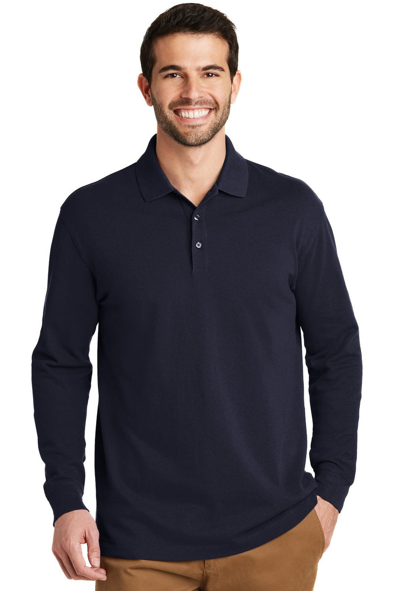 Port Authority K8000LS EZCotton Long Sleeve Polo (XS)