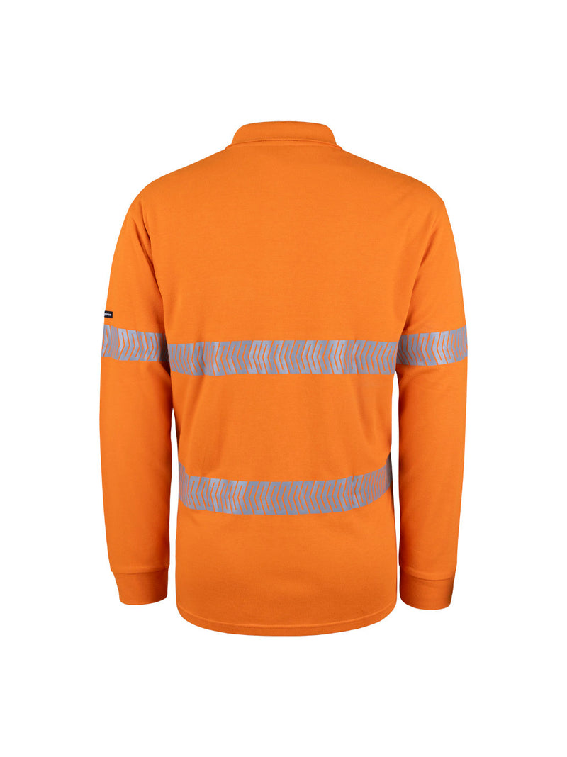 King Gee K84008 Shieldtec FR Hi-Vis Spliced Polo with FR Tape Mens – product photo