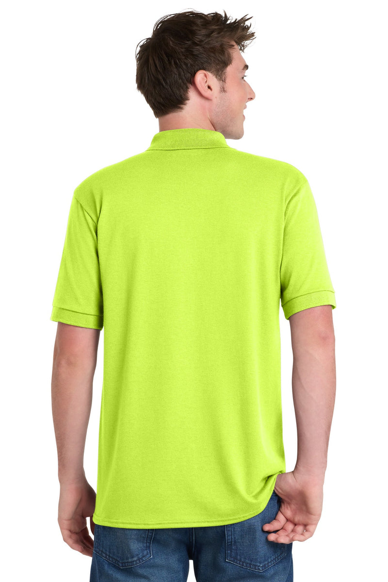 Port & Company KP55 Core Blend Jersey Knit Polo – Hi Vis (3XL - 6XL) – rear view