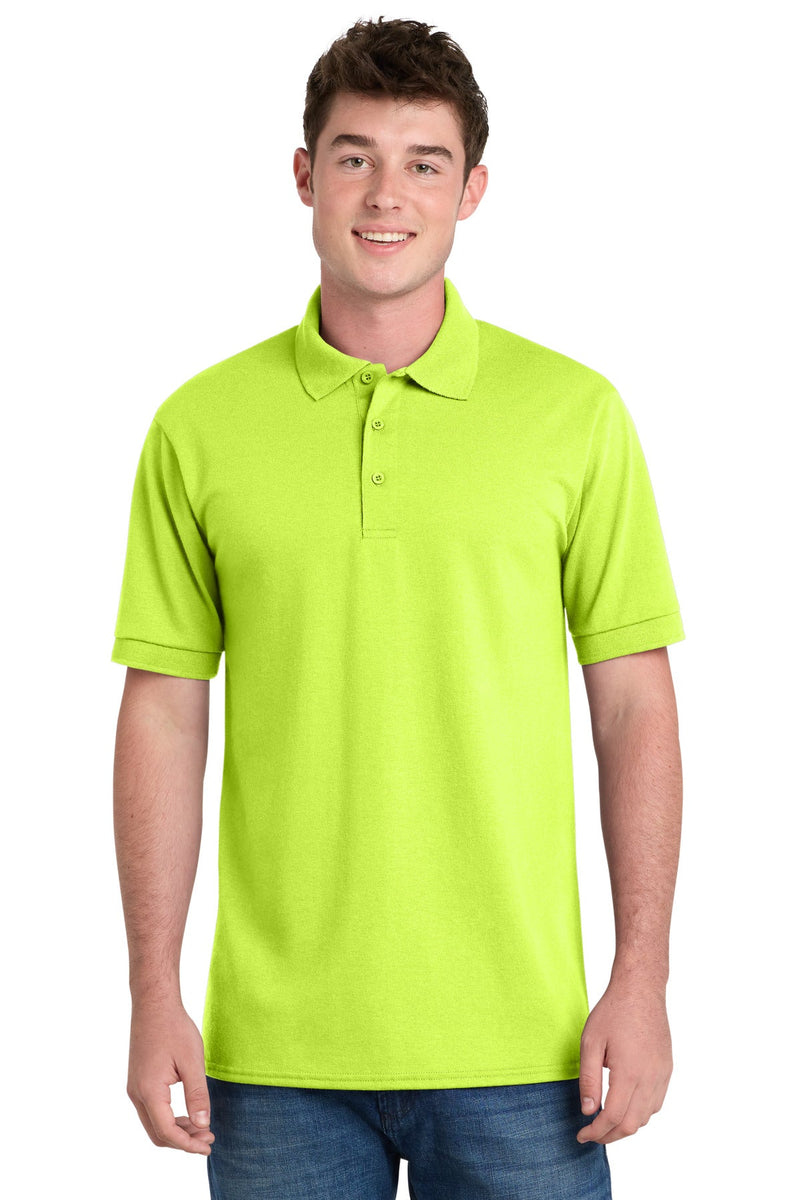 Port & Company KP55 Core Blend Jersey Knit Polo – Hi Vis (3XL - 6XL) – product photo
