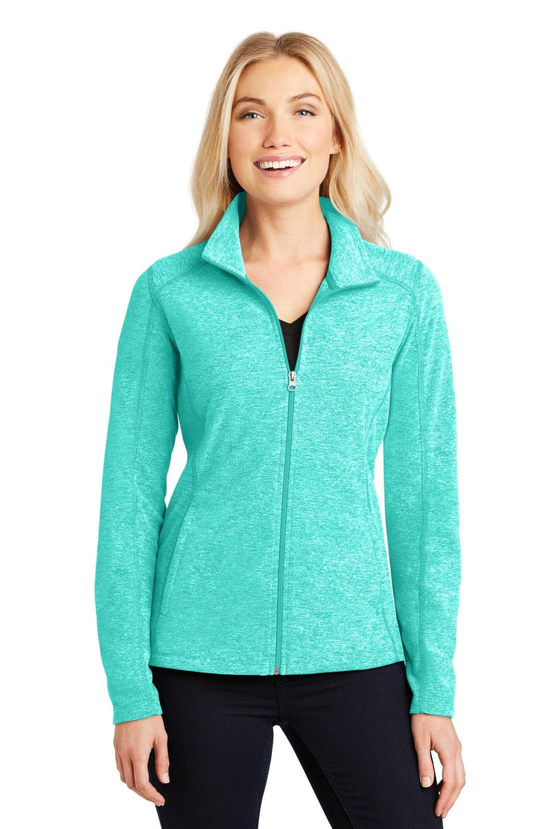 Port Authority L235 Heather Microfleece Full-Zip Jacket Ladies