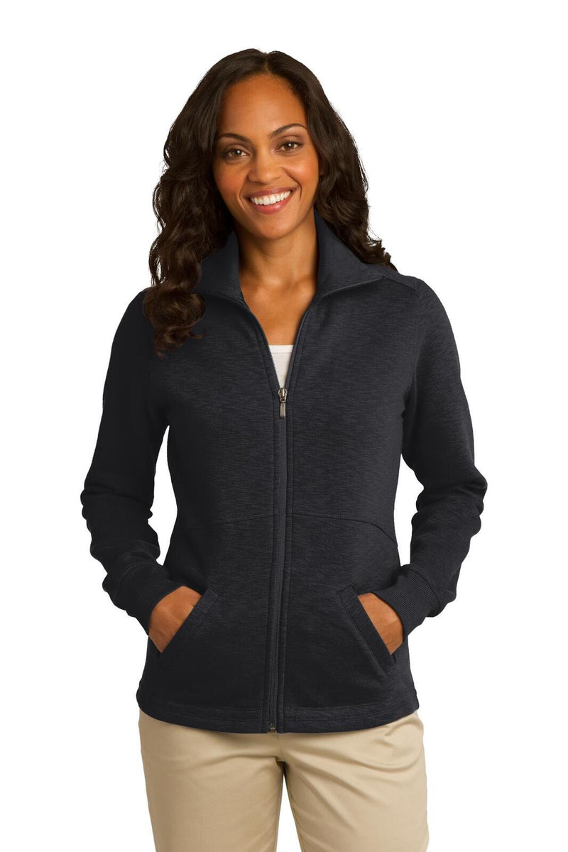 Port Authority L293 Slub Fleece Full-Zip Jacket Ladies