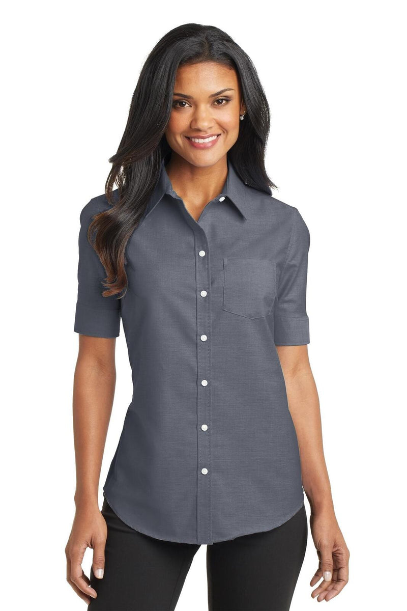 Port Authority L659 Short Sleeve SuperPro Oxford Shirt Ladies (3XL - 4XL)