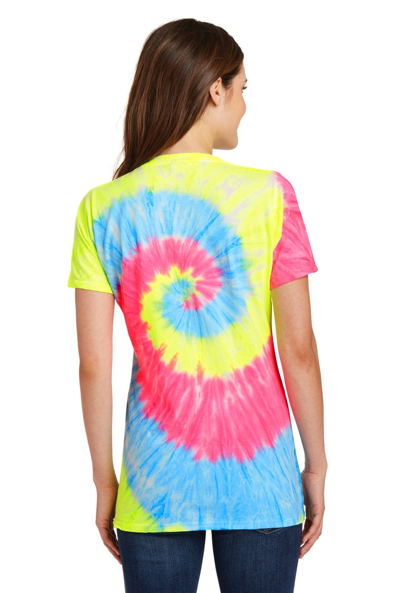 Port & Company LPC147V Tie-Dye V-Neck Tee Ladies (2XL - 3XL) – product photo
