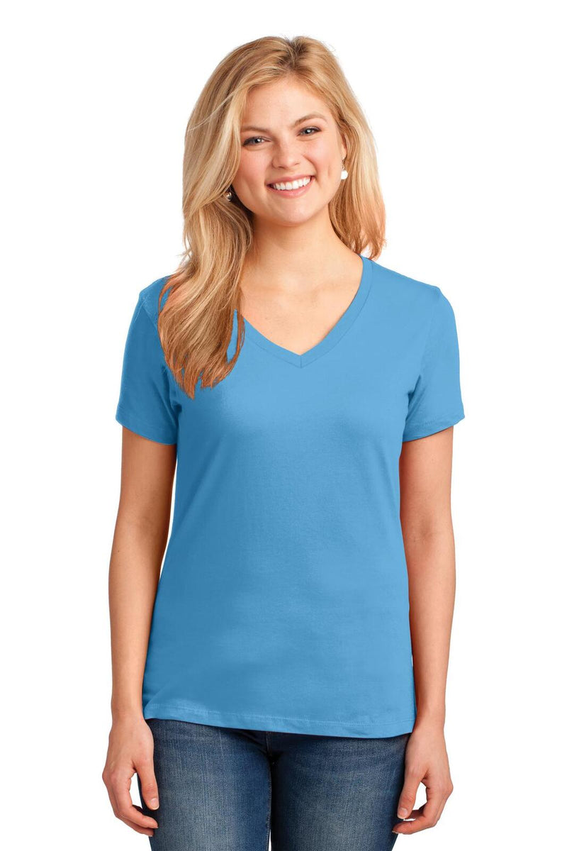 Port & Company LPC54V Core Cotton V-Neck Tee Ladies (4XL)