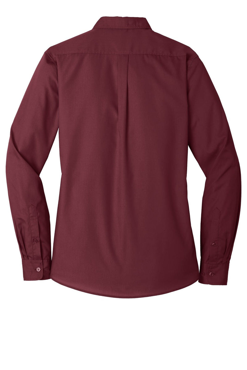 Port Authority LW100 Long Sleeve Carefree Poplin Shirt Ladies (3XL - 4XL) – product photo