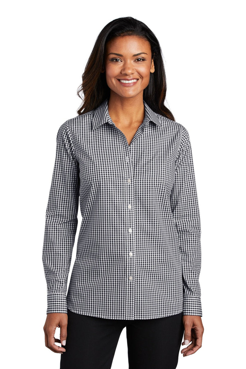 Port Authority LW644 Broadcloth Gingham Easy Care Shirt Ladies