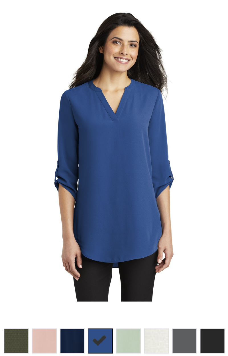 3/4 Sleeve Tunic Blouse Ladies