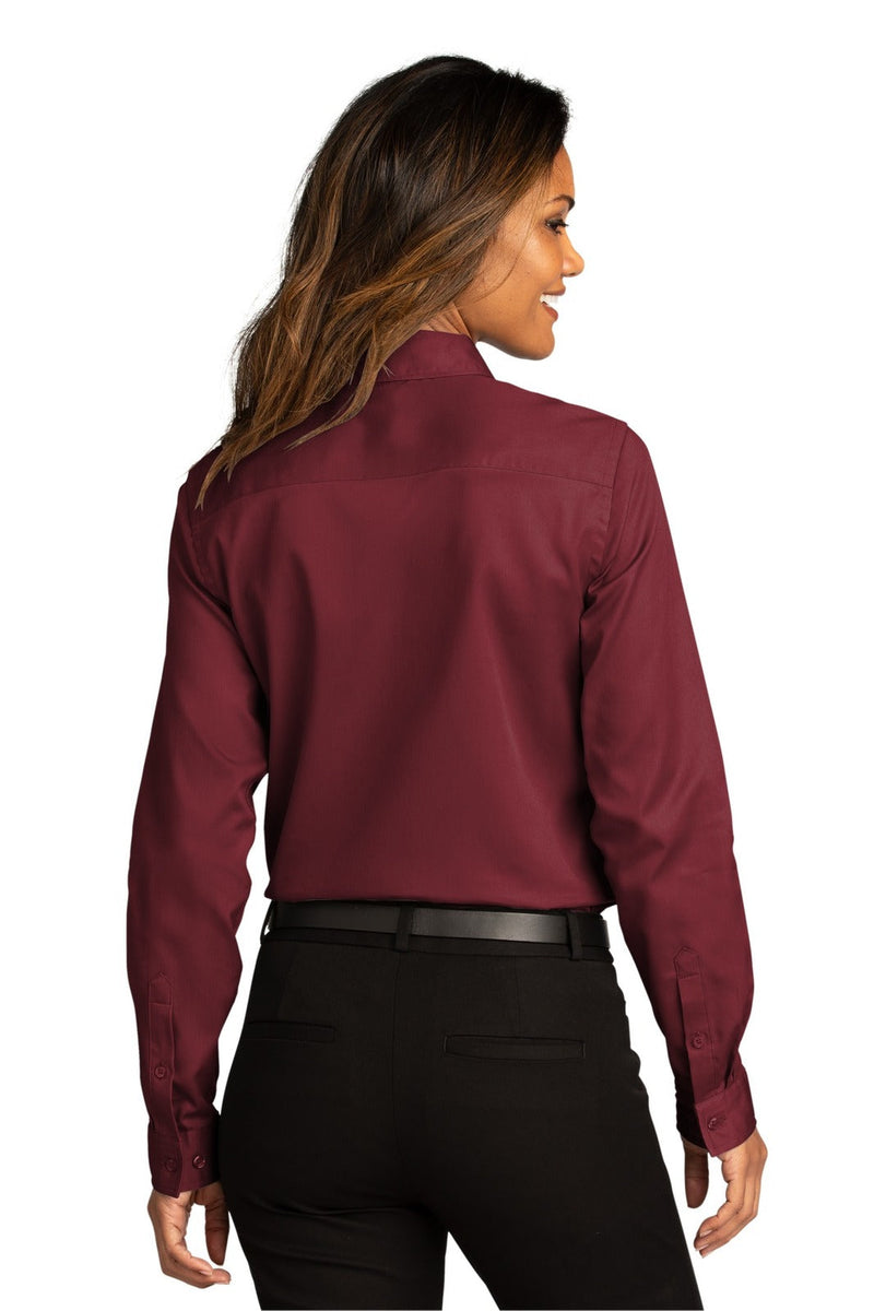 Port Authority LW808 Long Sleeve SuperProReactTwill Shirt Ladies (3XL - 4XL) – product photo